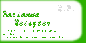 marianna meiszter business card